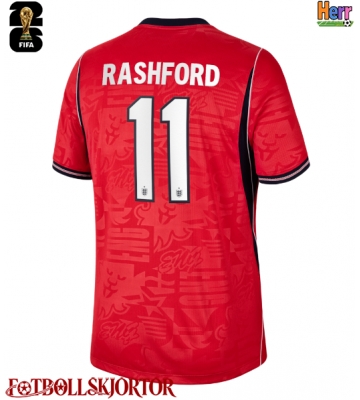England Marcus Rashford #11 Bortatröja VM 2026 Kortärmad